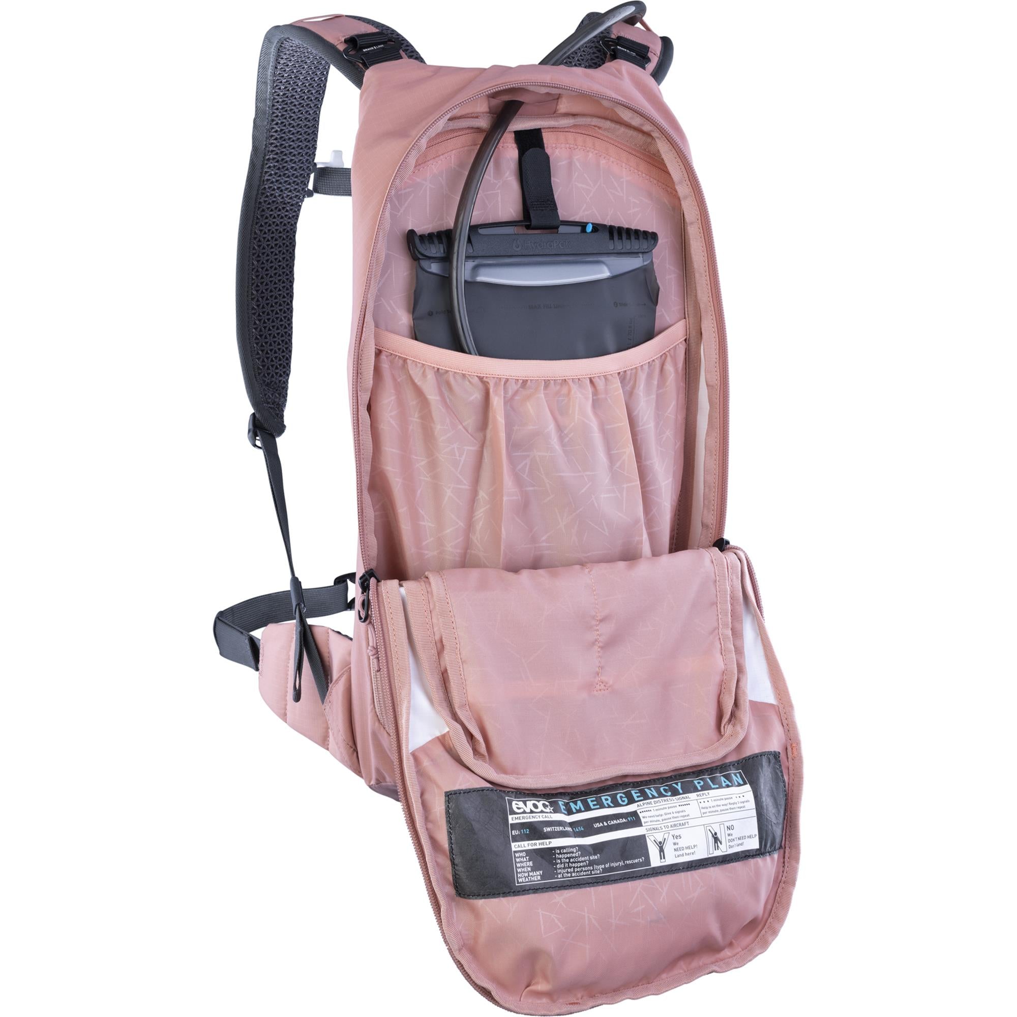 EVOC Stage Performance Backpack 6L With 2L Hydration Bladder Dusty Pink
