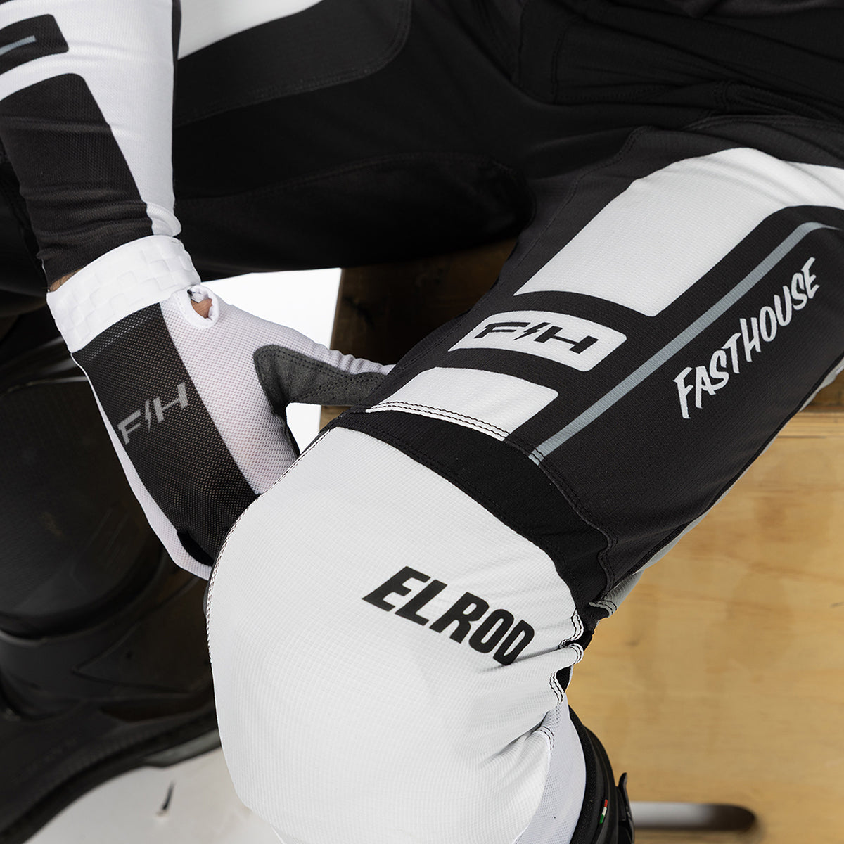 Fasthouse Elrod React MX Pant - White/Black