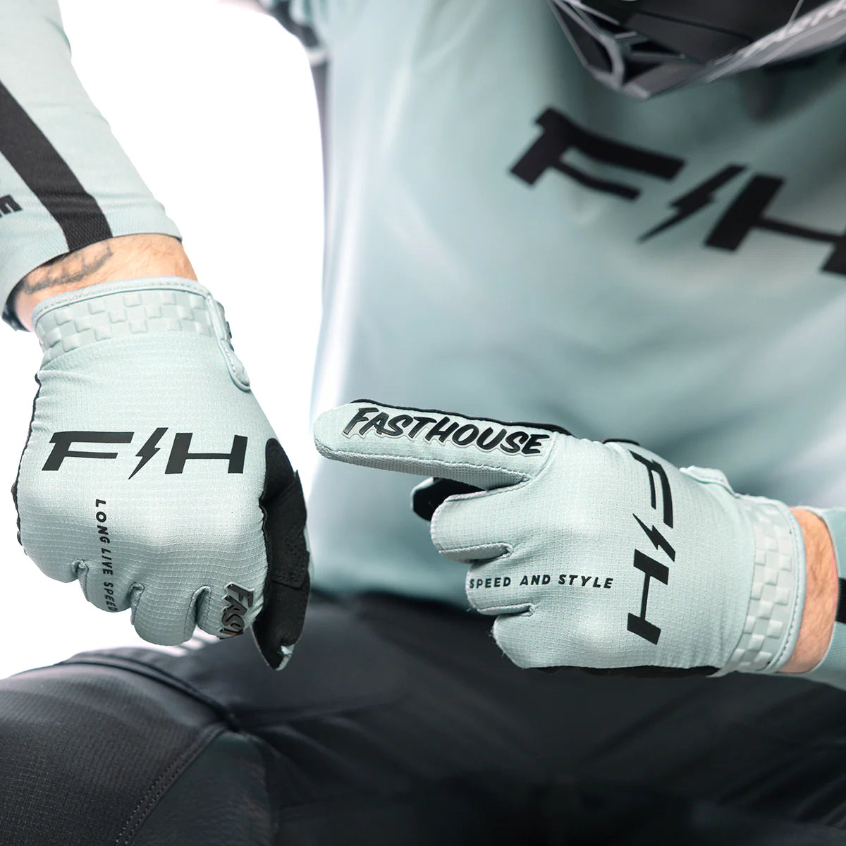 Fasthouse Elrod Nitro MX Glove Oceanic Mint