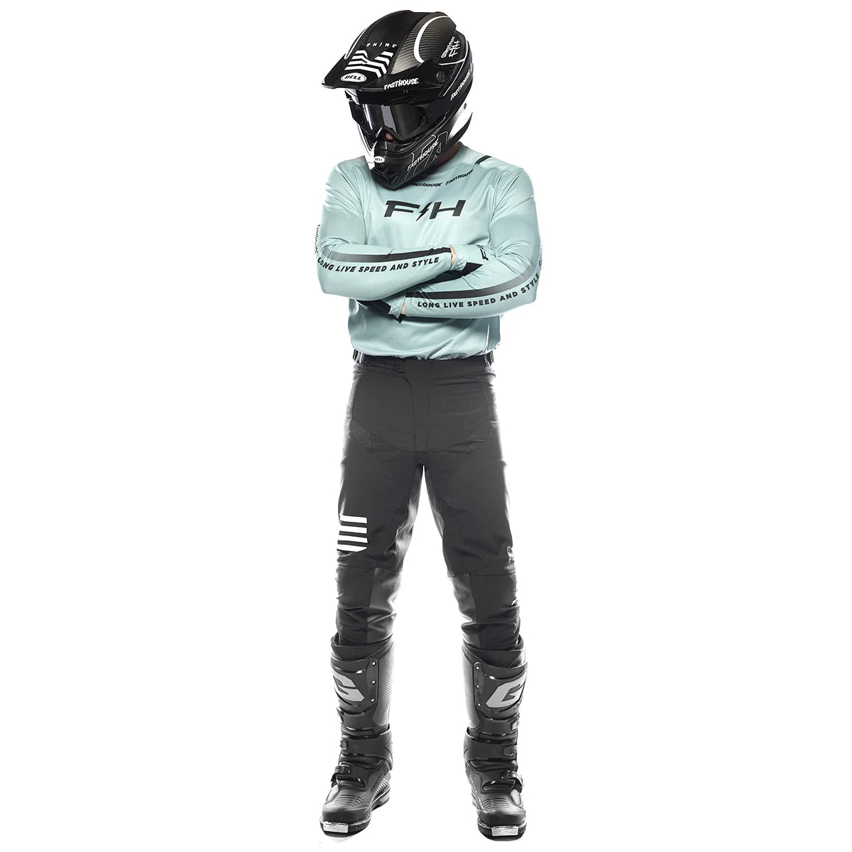 Fasthouse Elrod Nitro LS MX Jersey Oceanic Mint