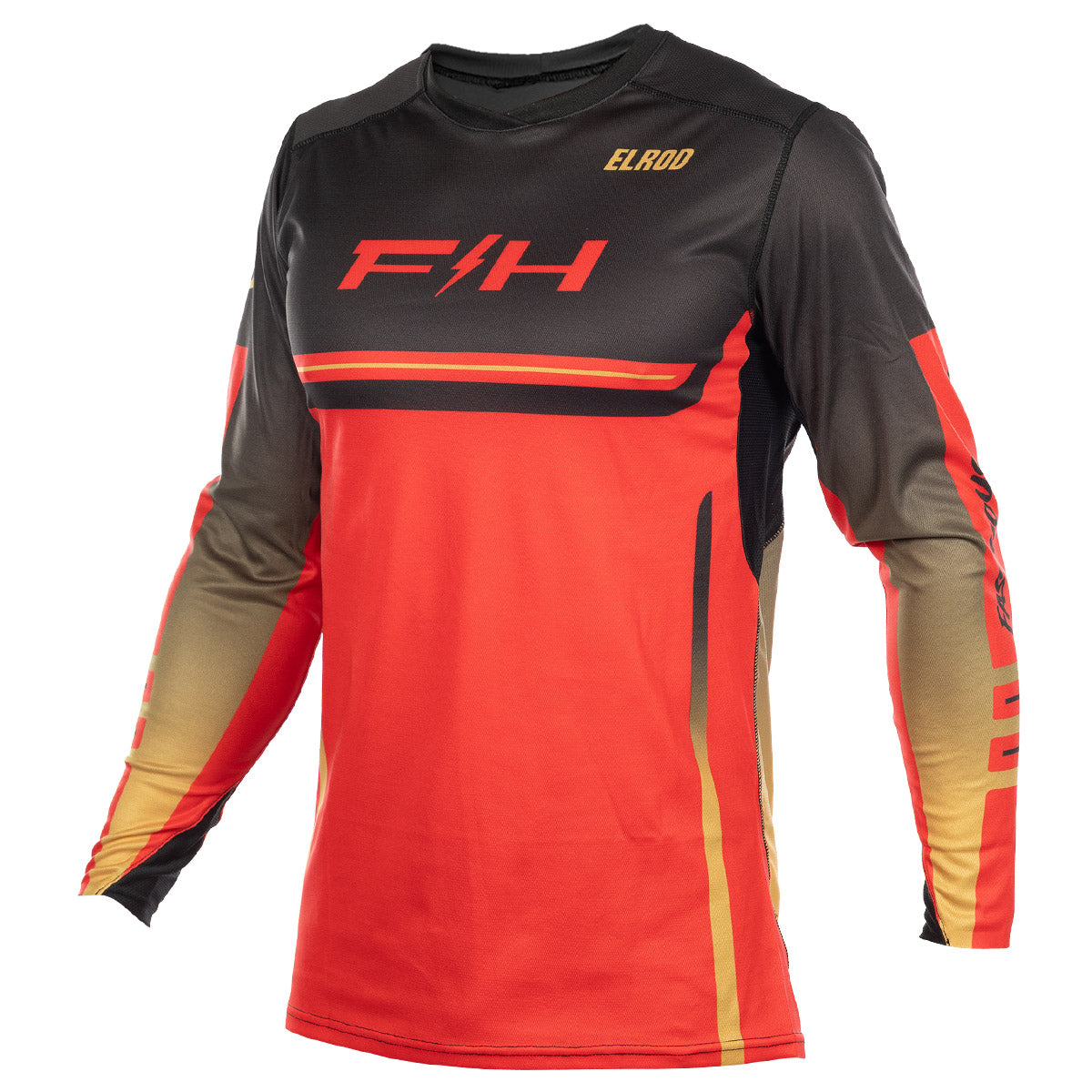 Fasthouse Elrod React MX Jersey -  Racing Red/Black