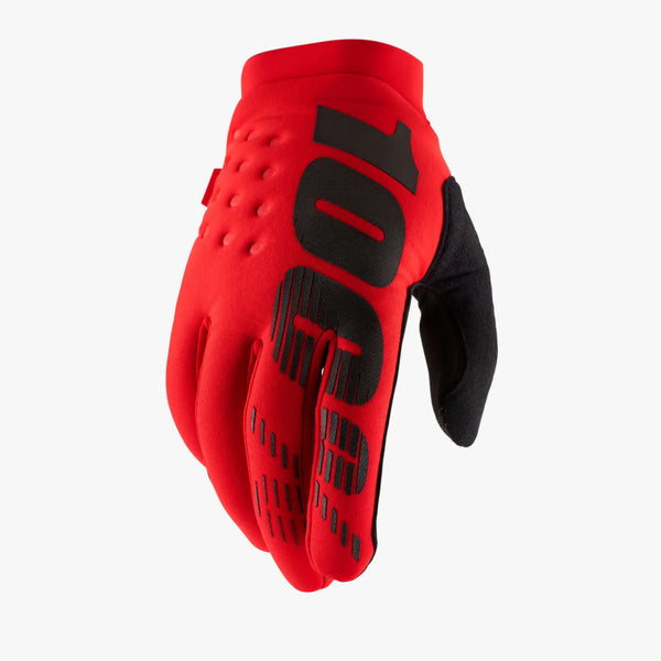 100% Brisker Cold Weather Glove Red