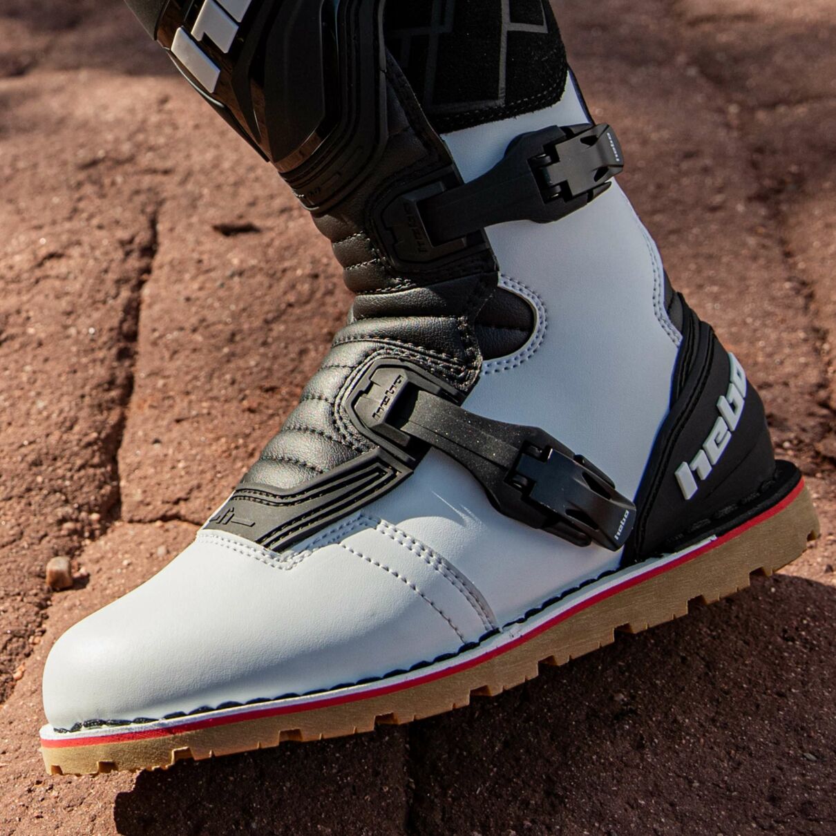 Hebo Trials Boots Technical 3.0 Micro White