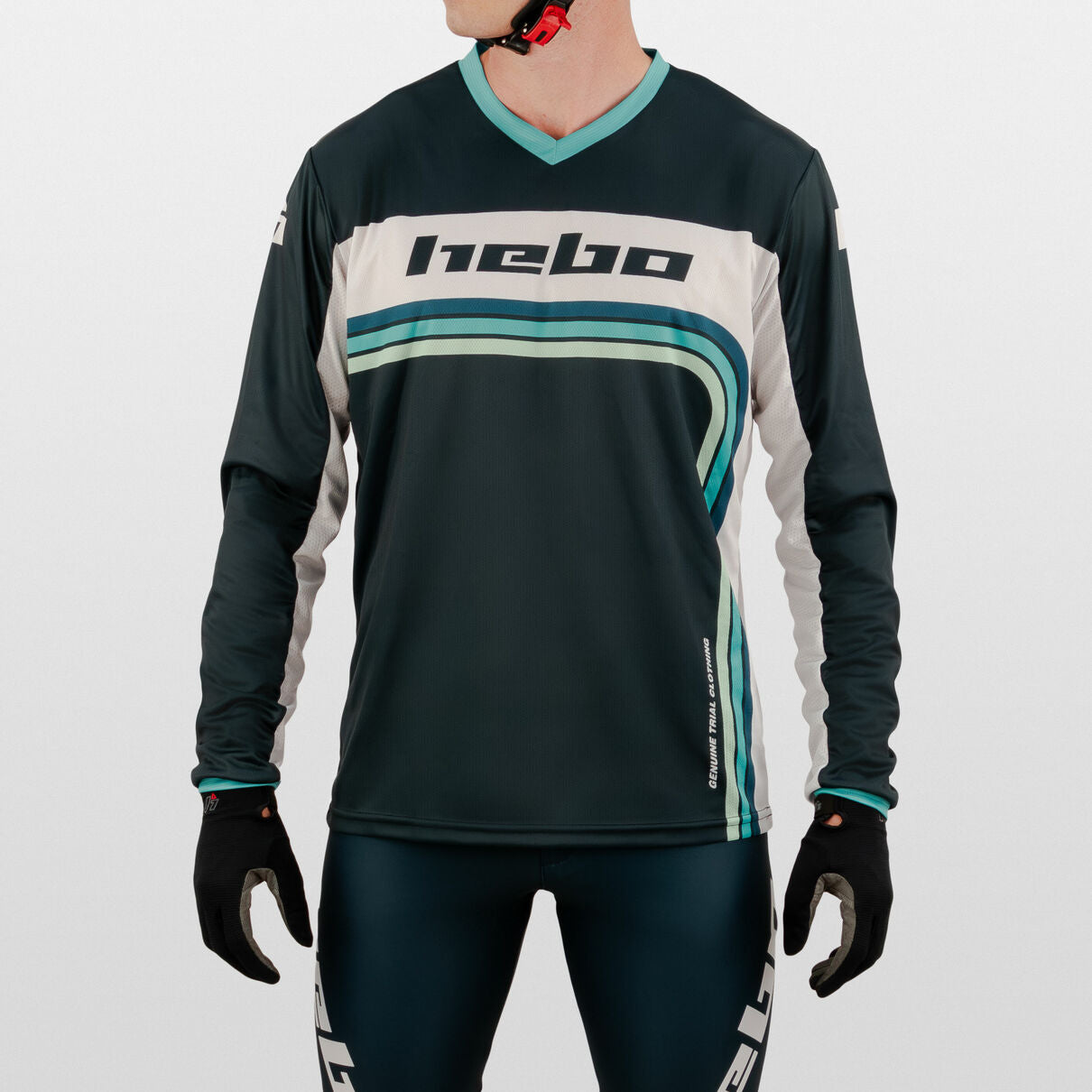 Hebo Pro Retro Trials Shirt Green