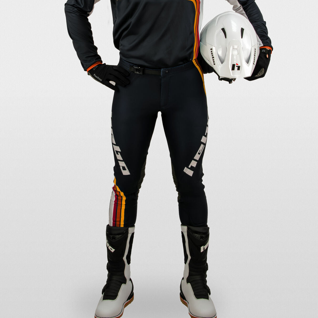 Hebo Pro Retro Trials Pant Red