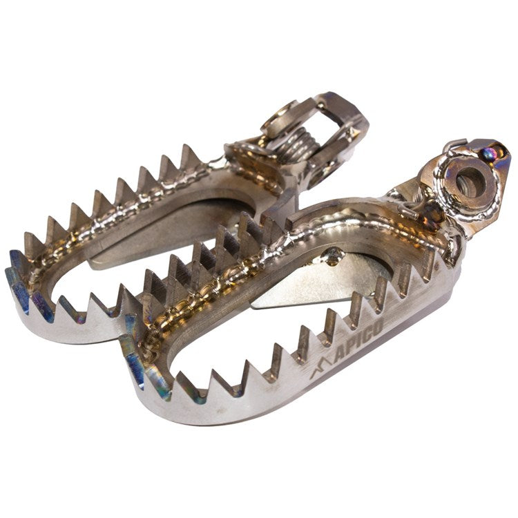 Apico Titanium Foot Pegs Open Design KTM/HQV/GAS SX/SX-F/TC/FC125-450 23-24, EXC/EXC-F/TE/FE150-501 2024, MC/MC-F/EC/EC-F 2024