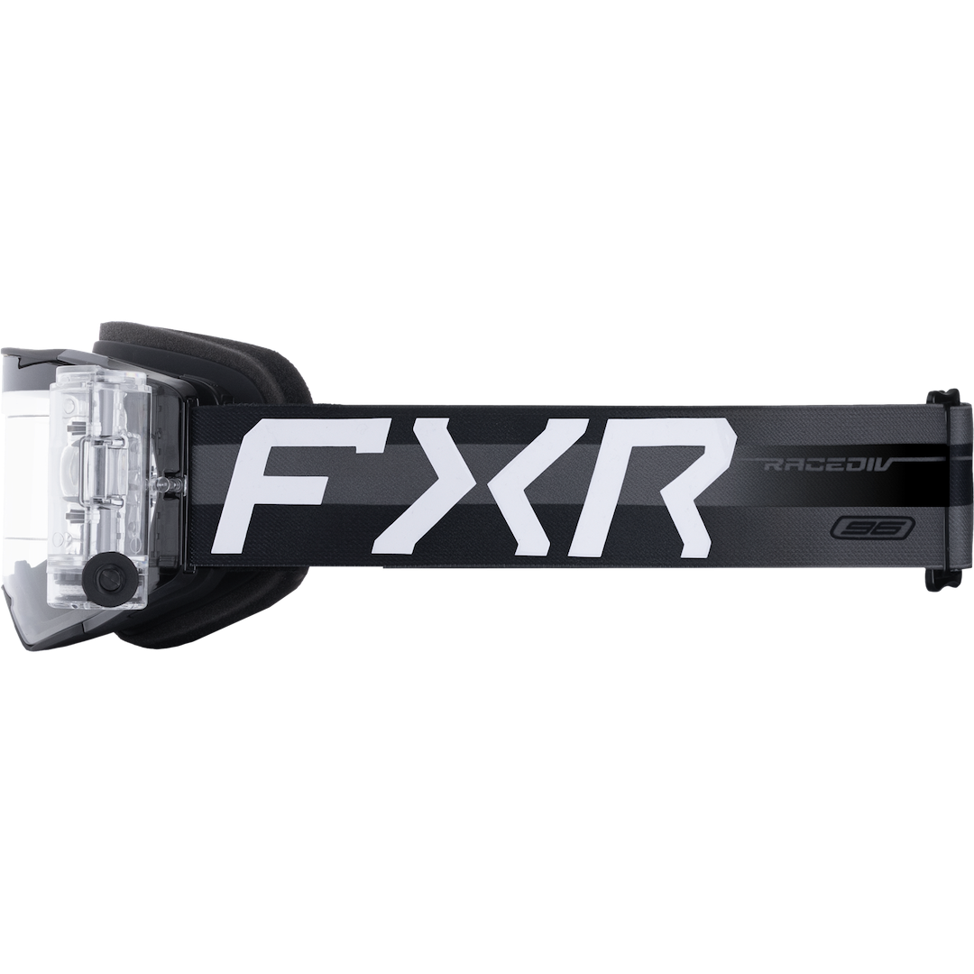 FXR Factory Ride  Roll-Off MX Goggle 2026 Black - Clear Lens