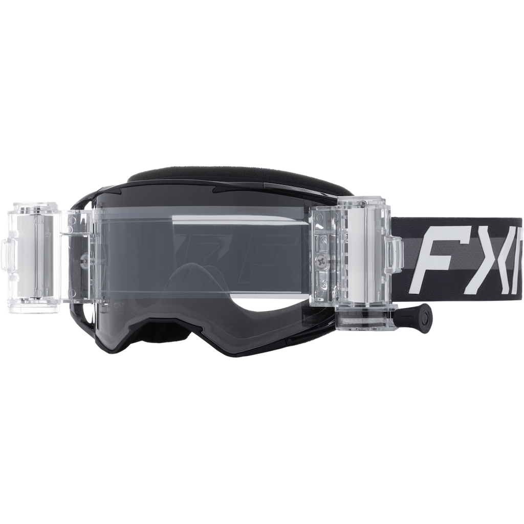 Factory Racing Goggle FXR Factory Ride Roll-Off MX Goggle 2026 Black - Clear Lens