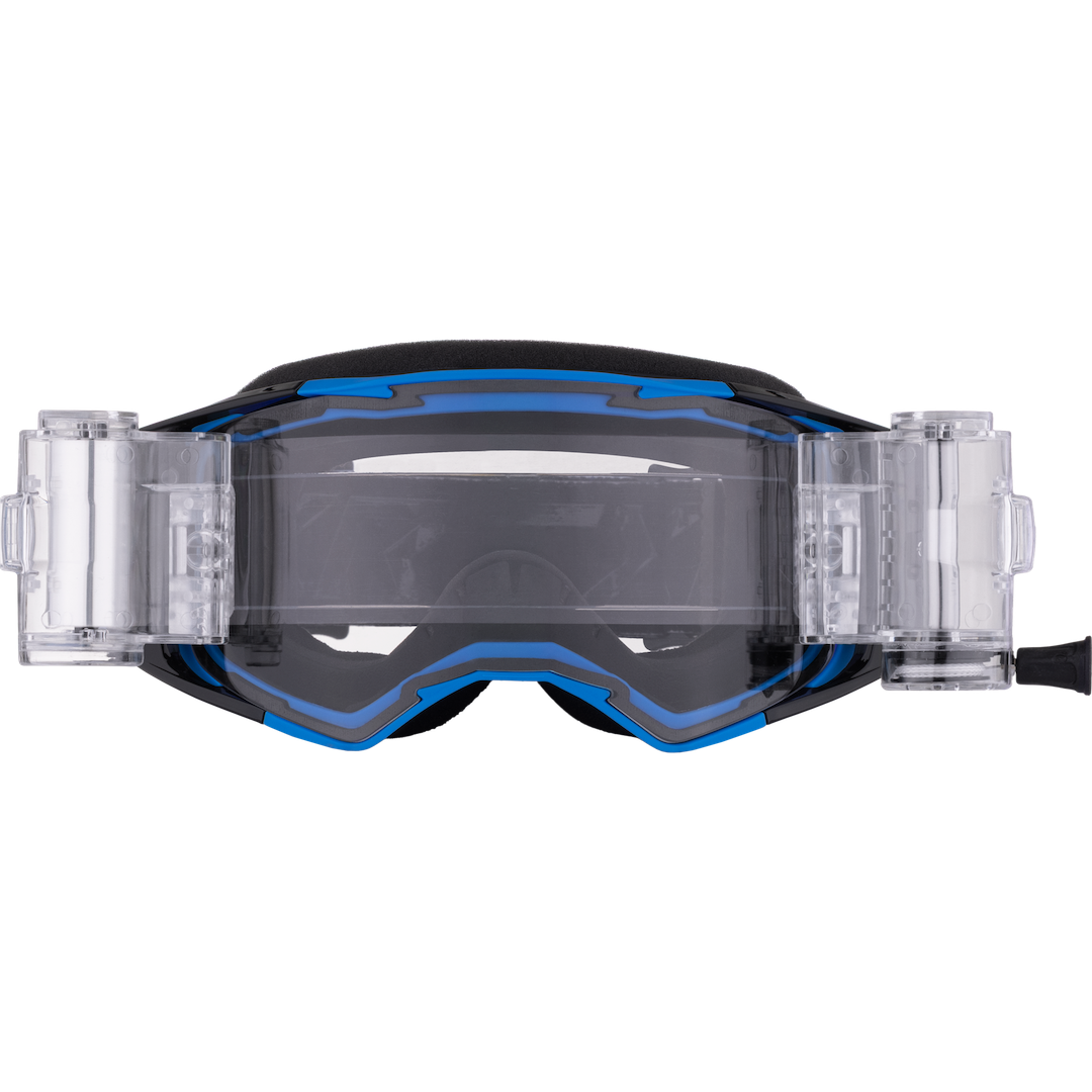 FXR Factory Ride Roll-Off Goggle 2027 Blue/Black - Clear Lens