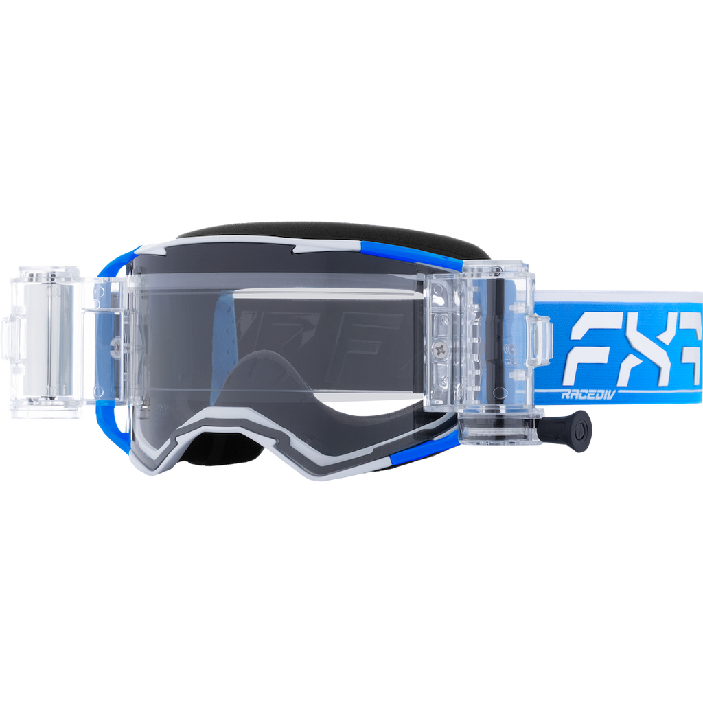 Factory Racing Goggle FXR Factory Ride Roll-Off MX Goggle 2026 Blue - Clear Lens
