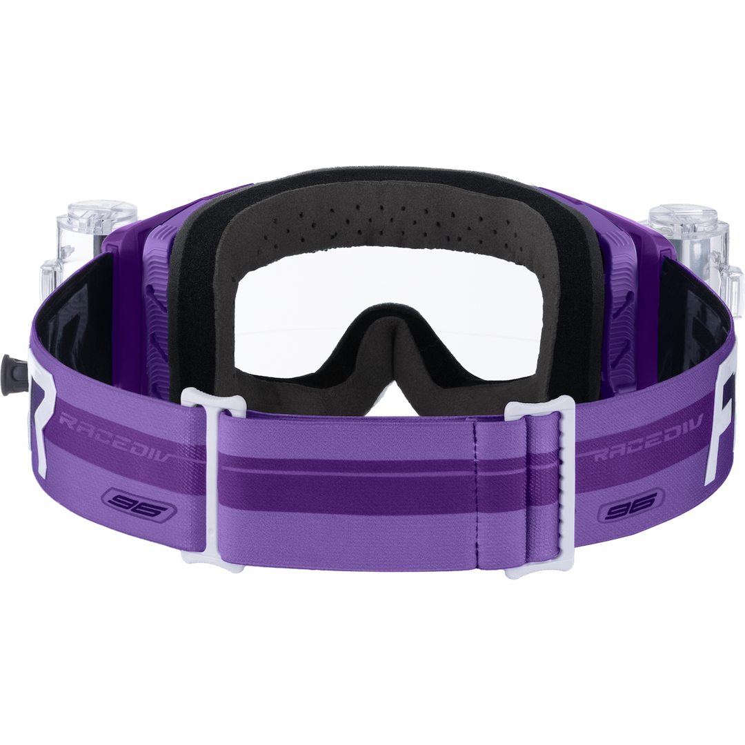 FXR Factory Ride  Roll-Off MX Goggle 2026 Purple - Clear Lens
