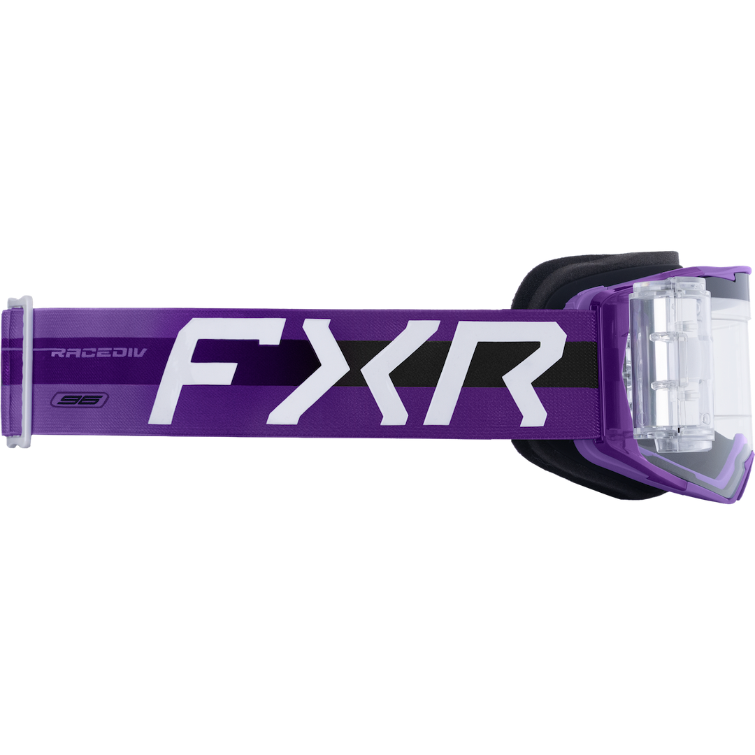 FXR Factory Ride  Roll-Off MX Goggle 2026 Purple - Clear Lens