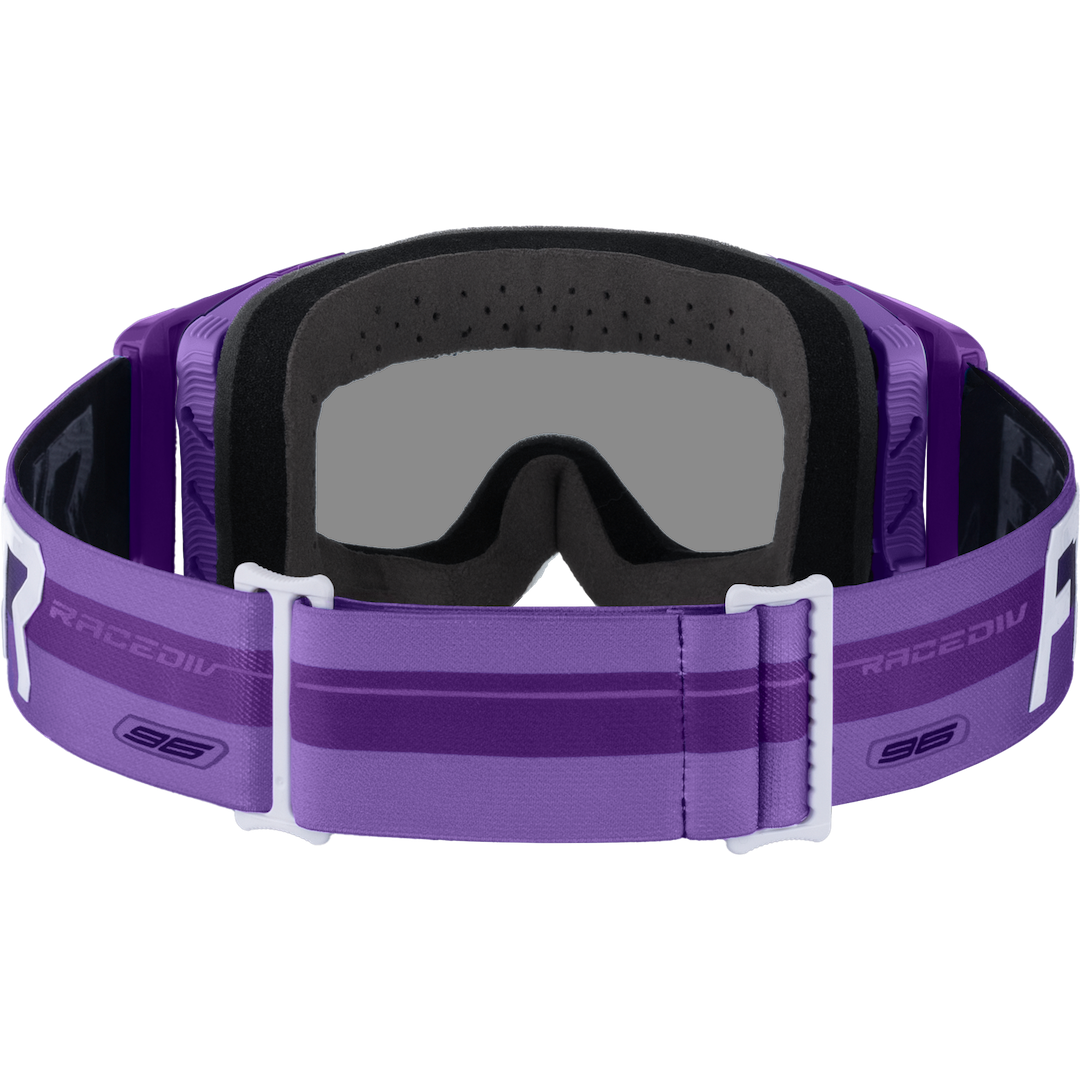 FXR Factory Ride MX Goggle 2026 Purple - Smoke Lens