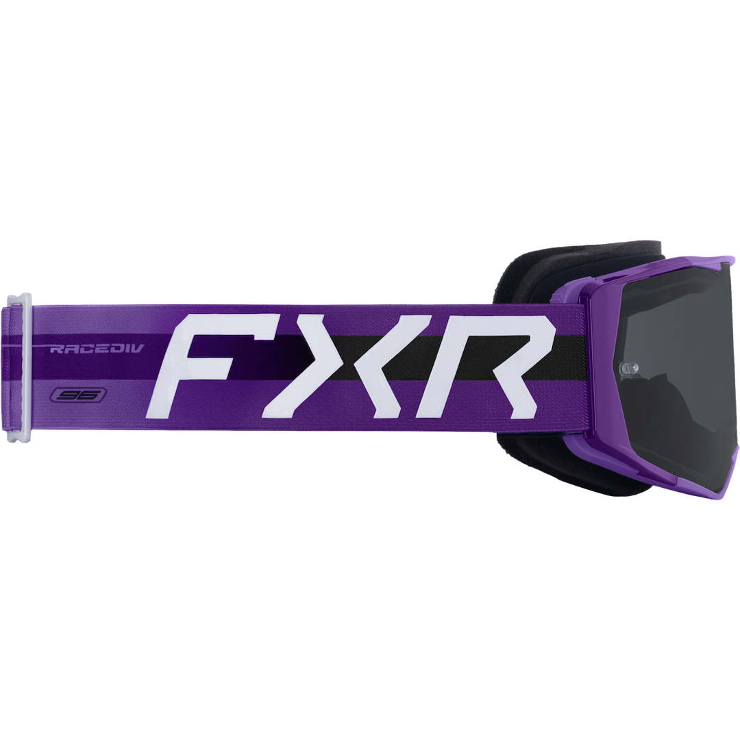 FXR Factory Ride MX Goggle 2026 Purple - Smoke Lens