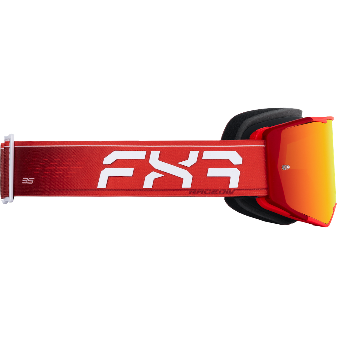 FXR Factory Ride MX Goggle 2026 Red - Mirrored Lens