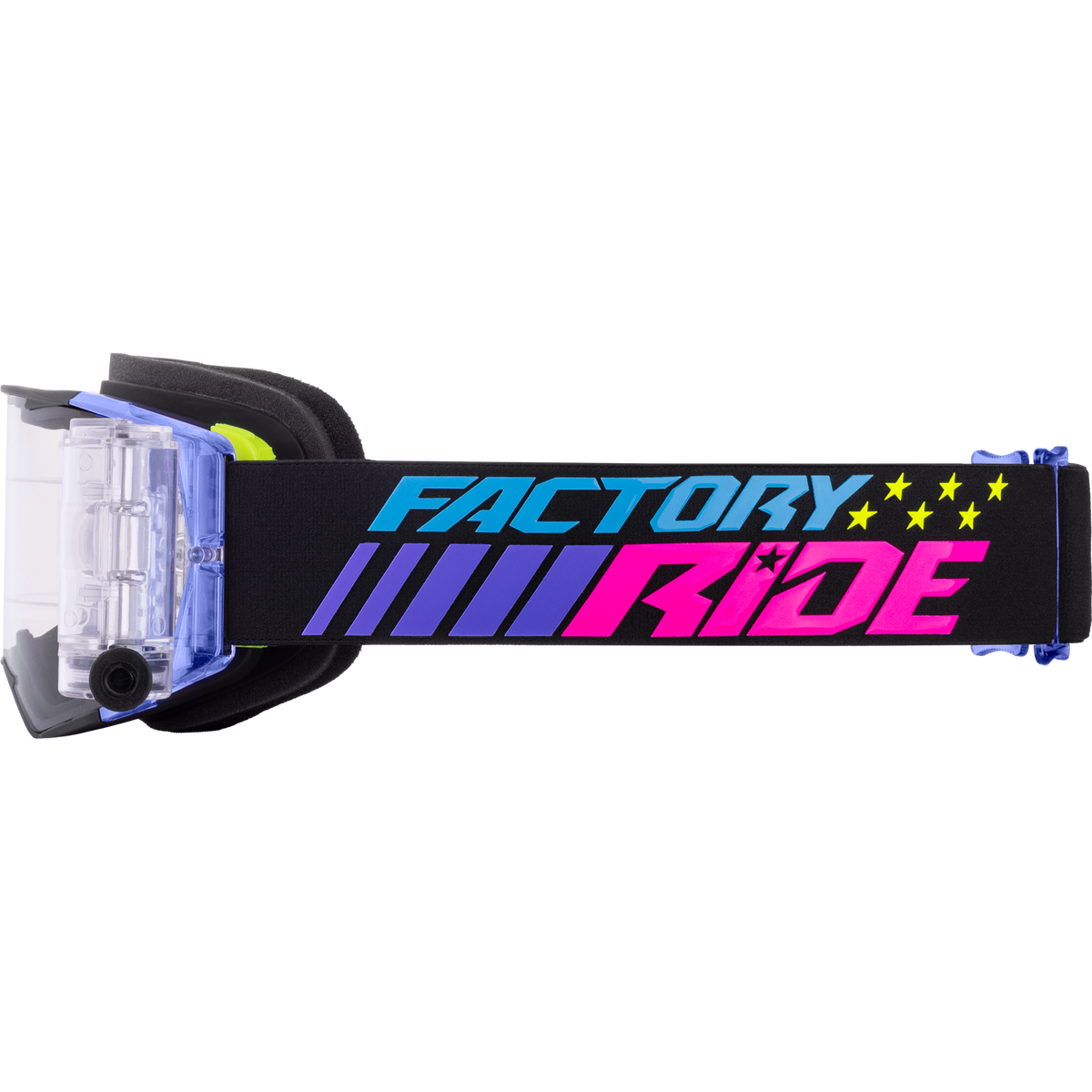 Factory Ride Roll-Off Goggle 2027 Black/Sky/Purple