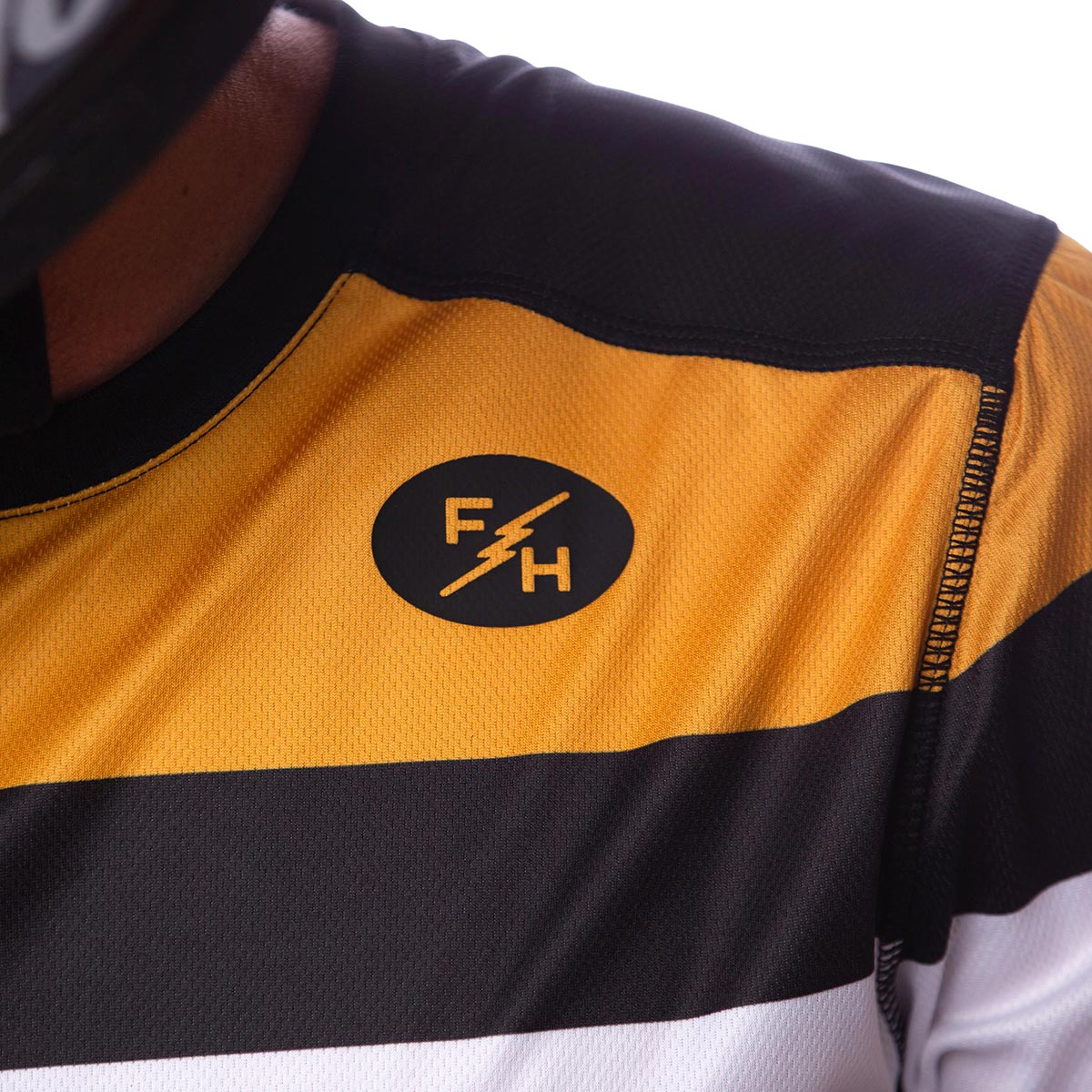 Fasthouse Grindhouse Analogue LS MX Jersey - Vintage Gold/Black