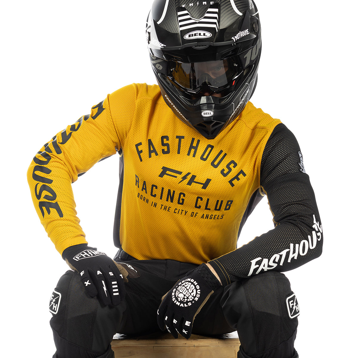 Fasthouse Grindhouse Air-Cooled Club MX Jersey - Marigold