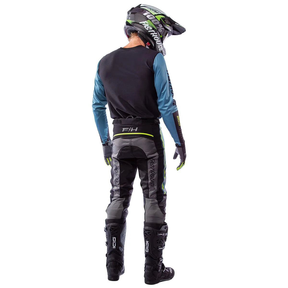 Fasthouse Grindhouse Pro Apex MX Pant - Slate/Flo Green