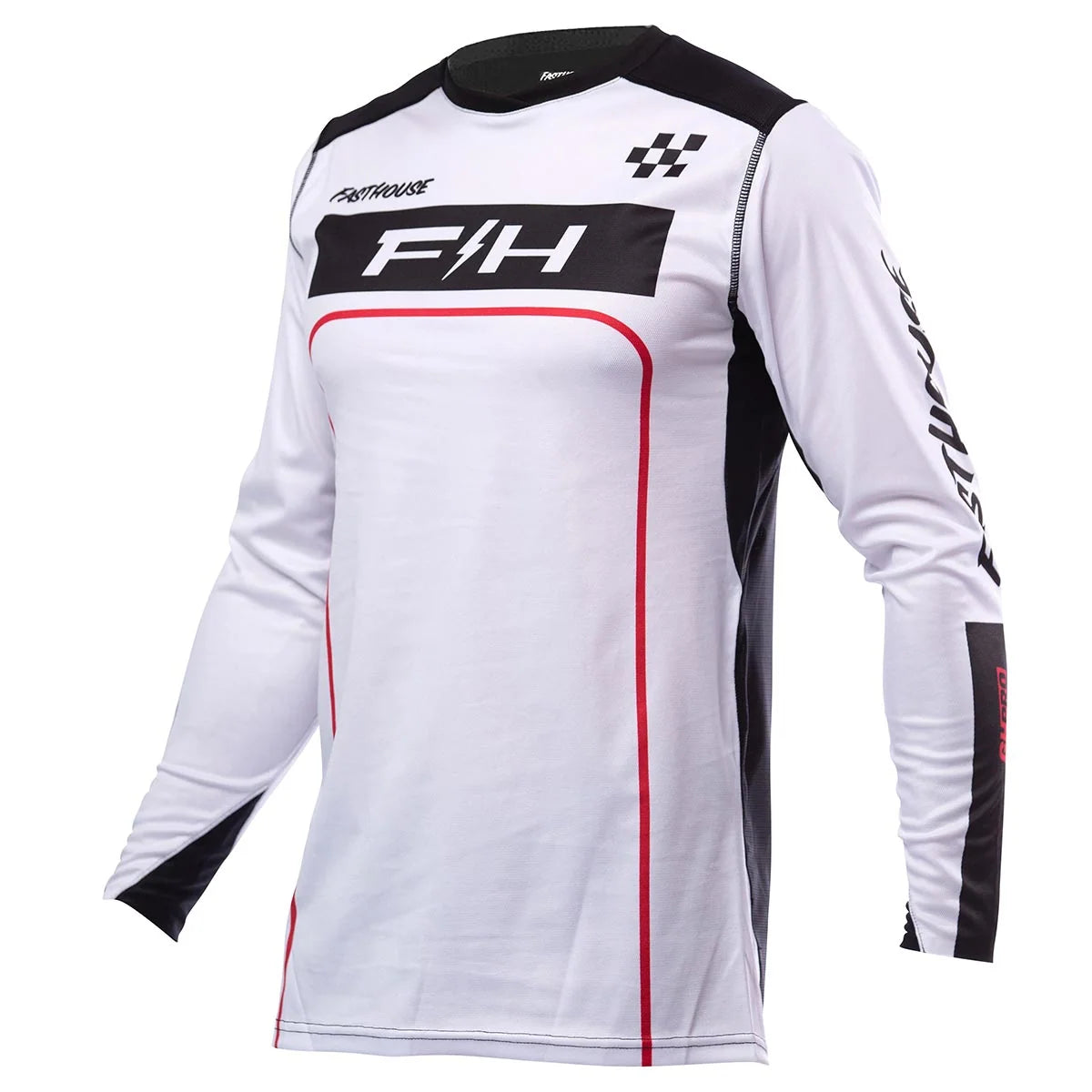 Fasthouse Grindhouse Pro Apex LS MX Jersey - White/Red