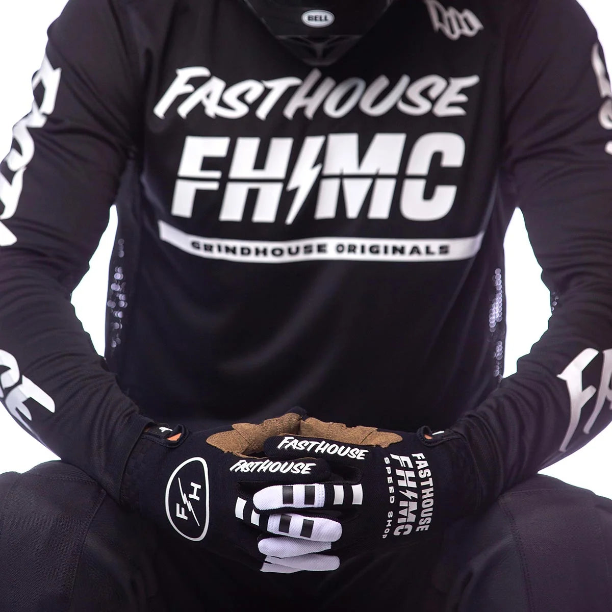 Fasthouse Grindhouse Score LS MX Jersey - Black/White