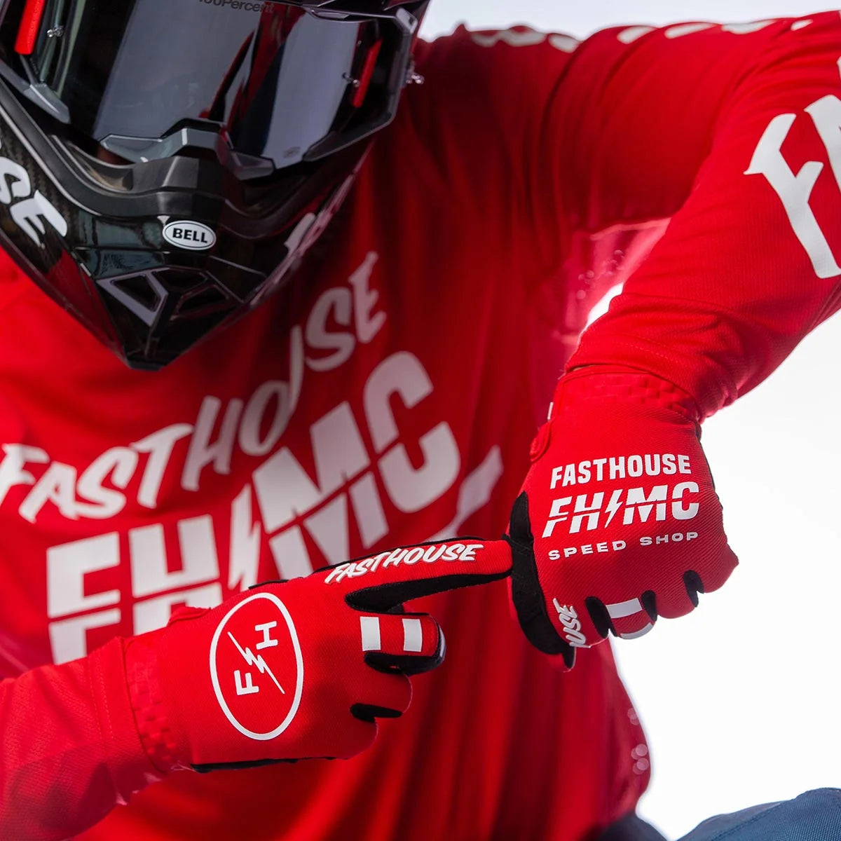 Fasthouse Grindhouse Score LS MX Jersey - Red/White