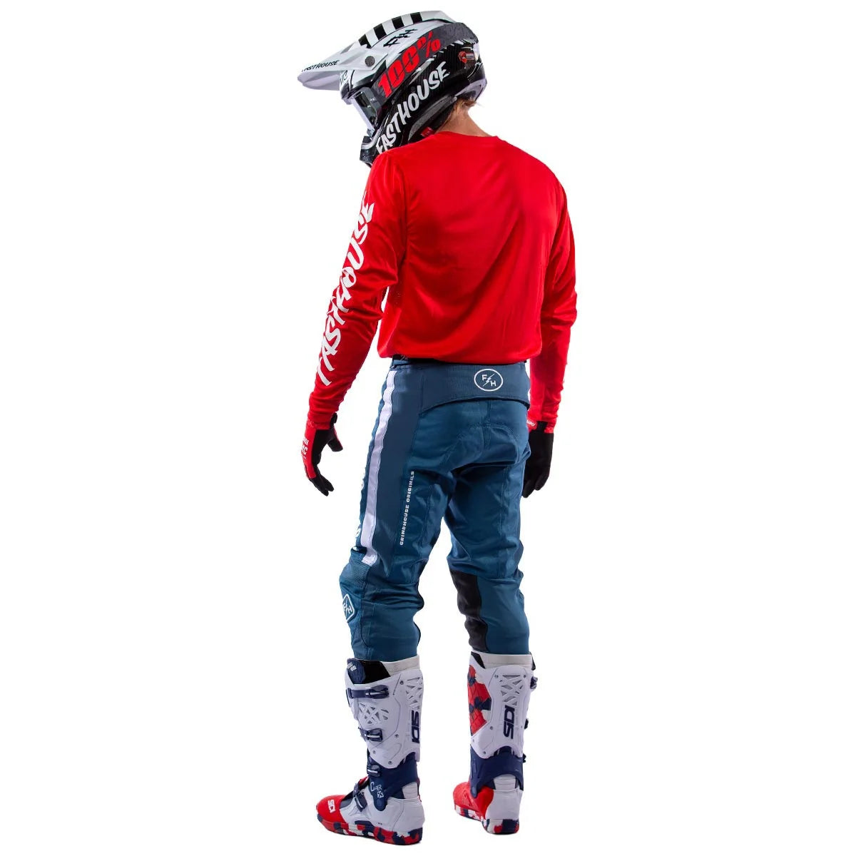 Fasthouse Grindhouse Score LS MX Jersey - Red/White