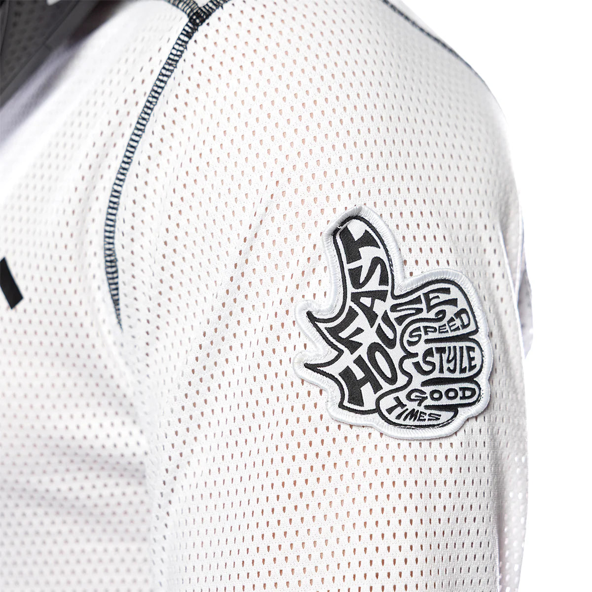 Fasthouse Grindhouse Air-Cooled Club LS MX Jersey White/Cloud