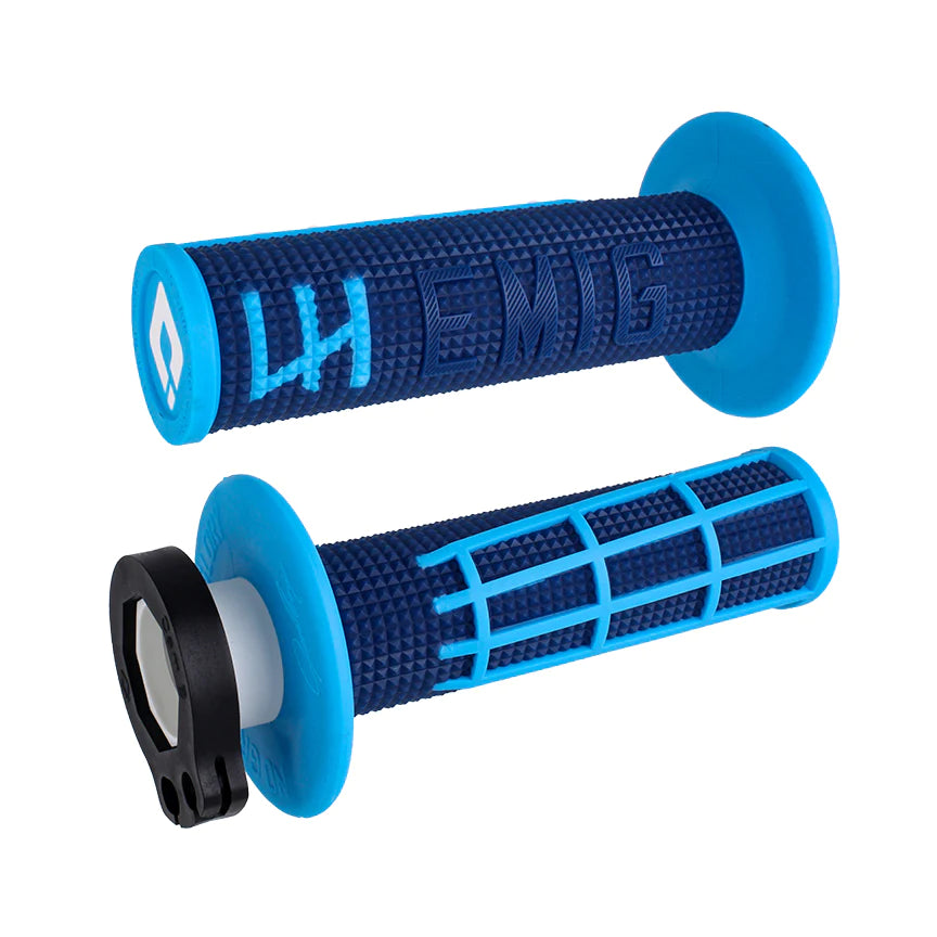 ODI Lock-On Grips EMIG 2.0 V2 Navy/Cyan