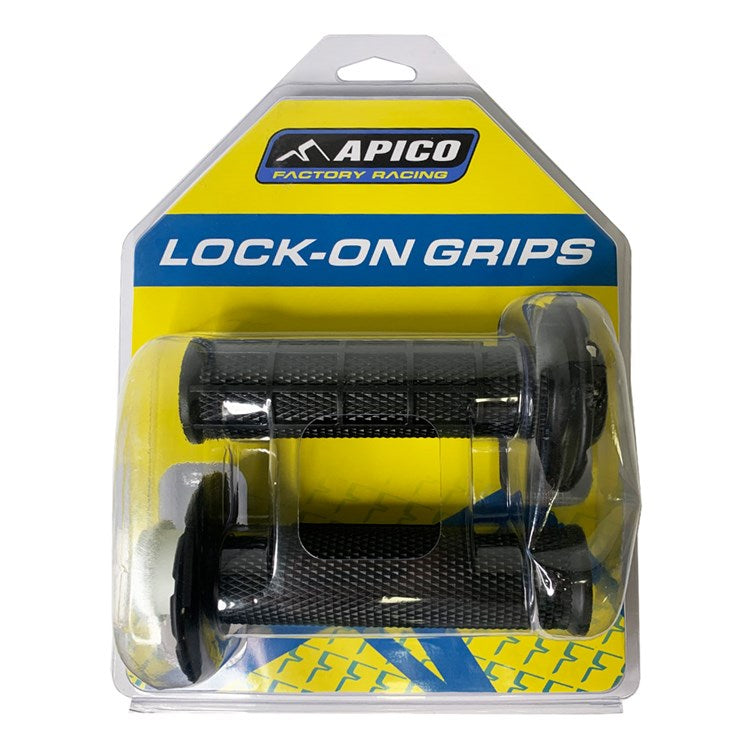 Apico Lock-On MX Grips Half Waffle Black