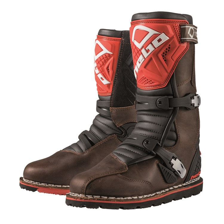 Hebo Trials Boots Tech 2.0 Leather Brown
