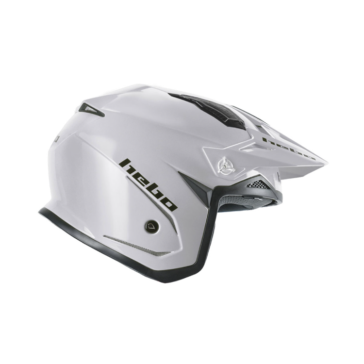Hebo Trials Helmet Zone 5 Mono Air Polycarb W/Visor White