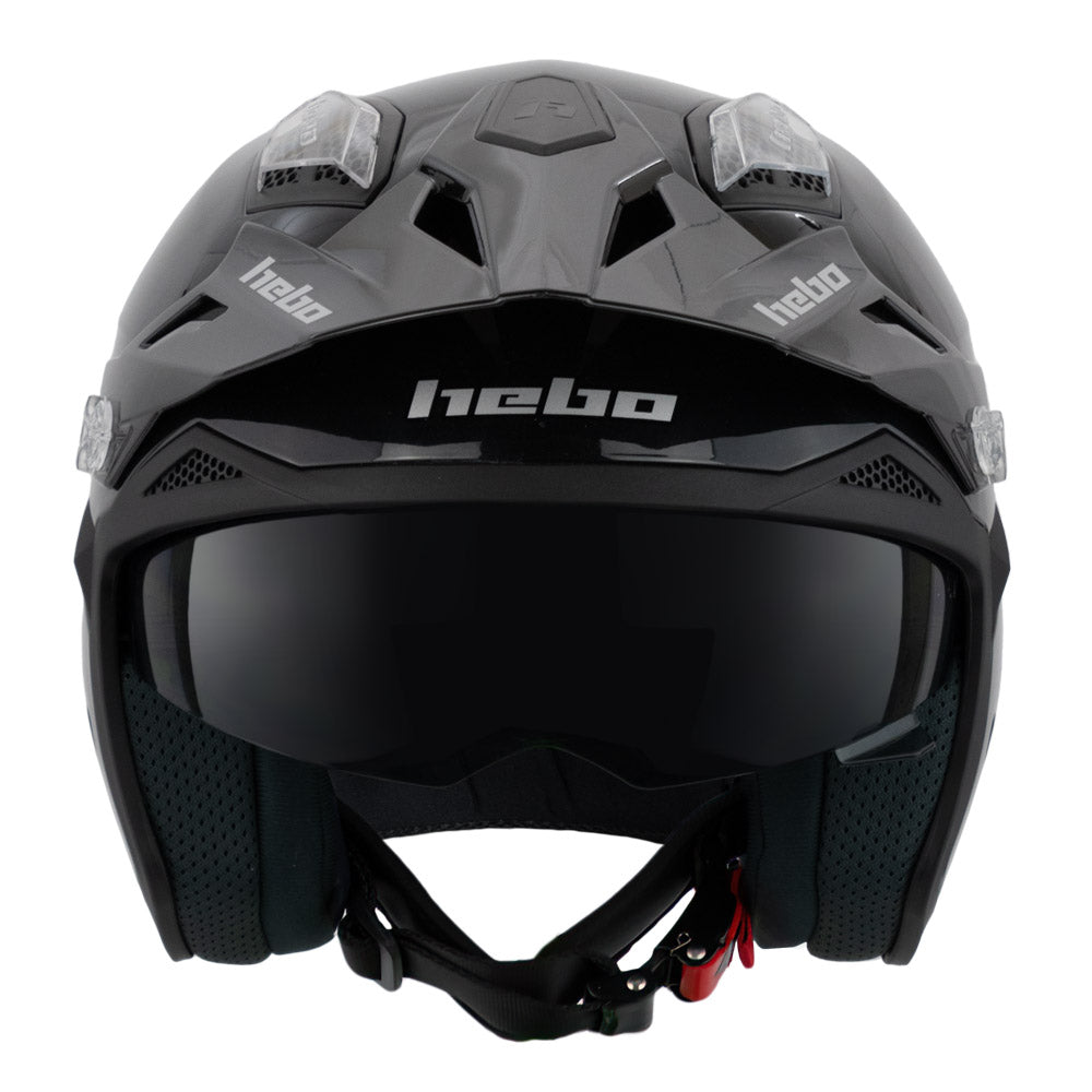 Hebo Trials Helmet Zone 5 Monocolour Black