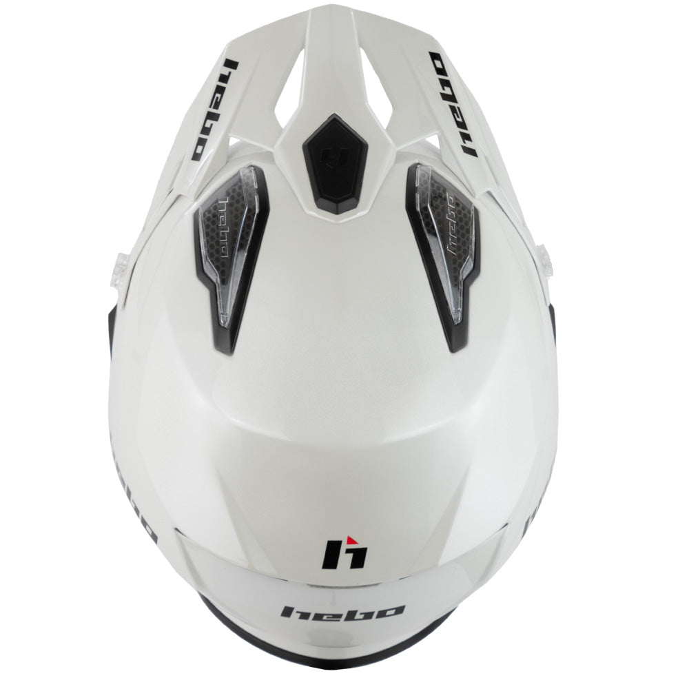 Hebo Trials Helmet Zone 5 Monocolour White