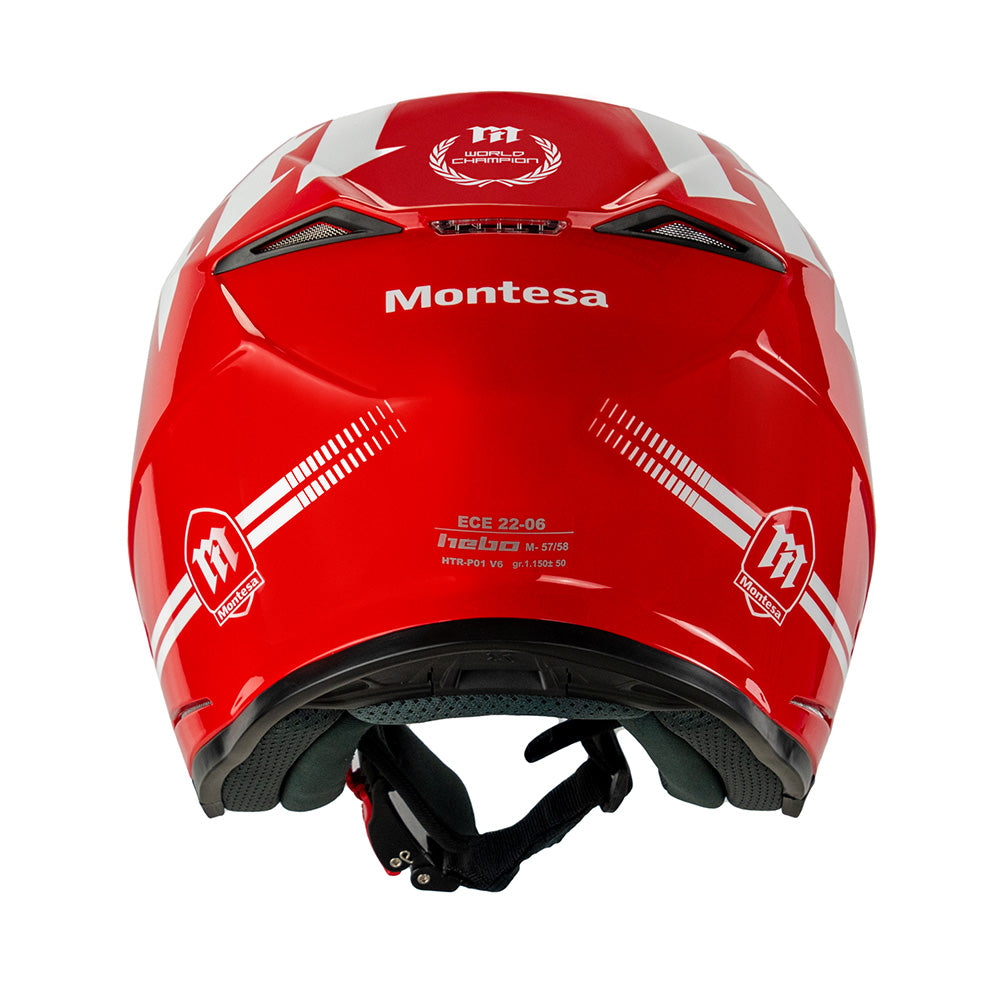 Hebo Trials Helmet Zone 5 Montesa Classic Red