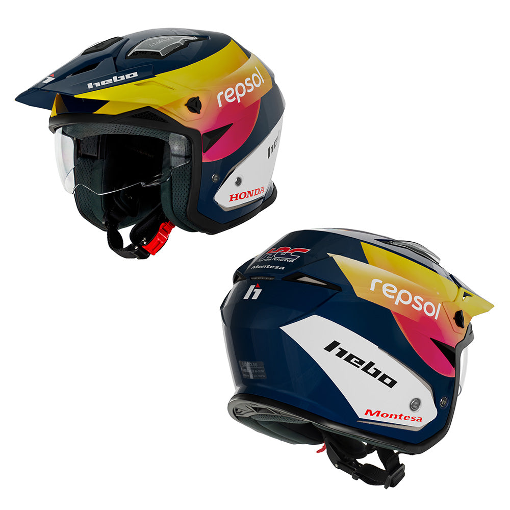 Hebo Trials Helmet Zone 5 Montesa Team Blue/Pink