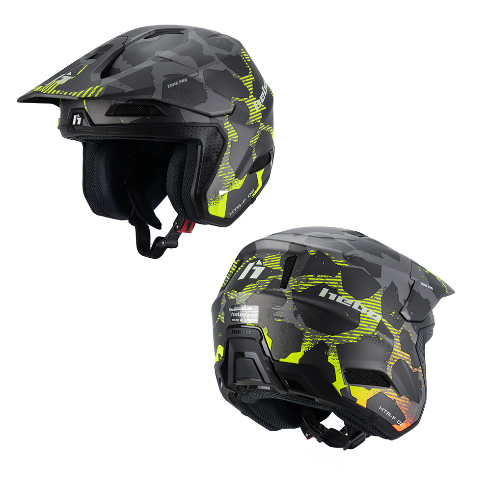 Hebo Trials Helmet Zone Pro Camo Grey