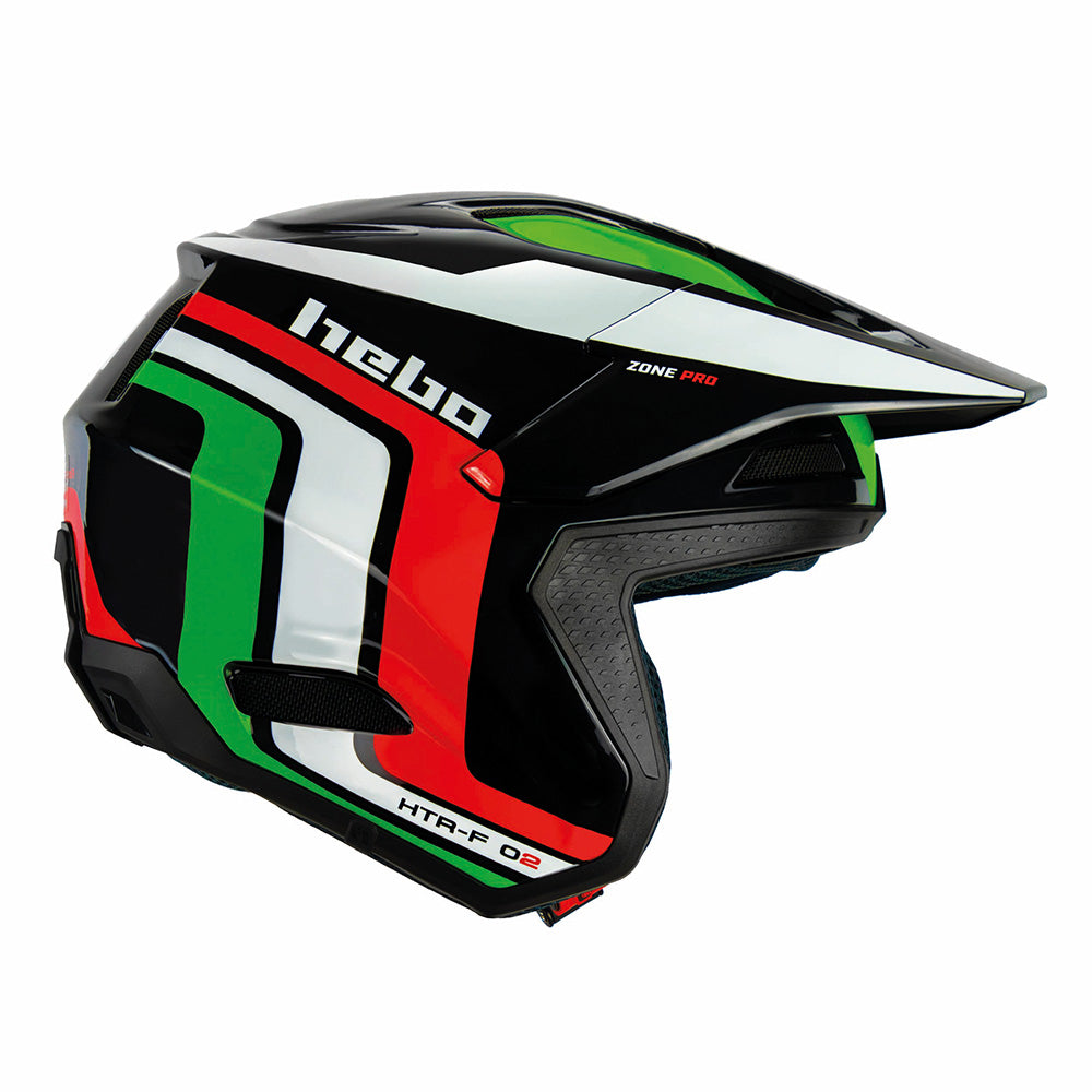 Hebo Trials Helmet Zone Pro Classic Black/Green