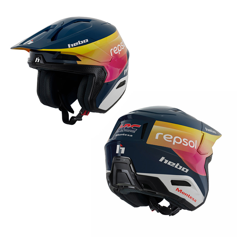 Hebo Trials Helmet Zone Pro Montesa Team Blue/Pink
