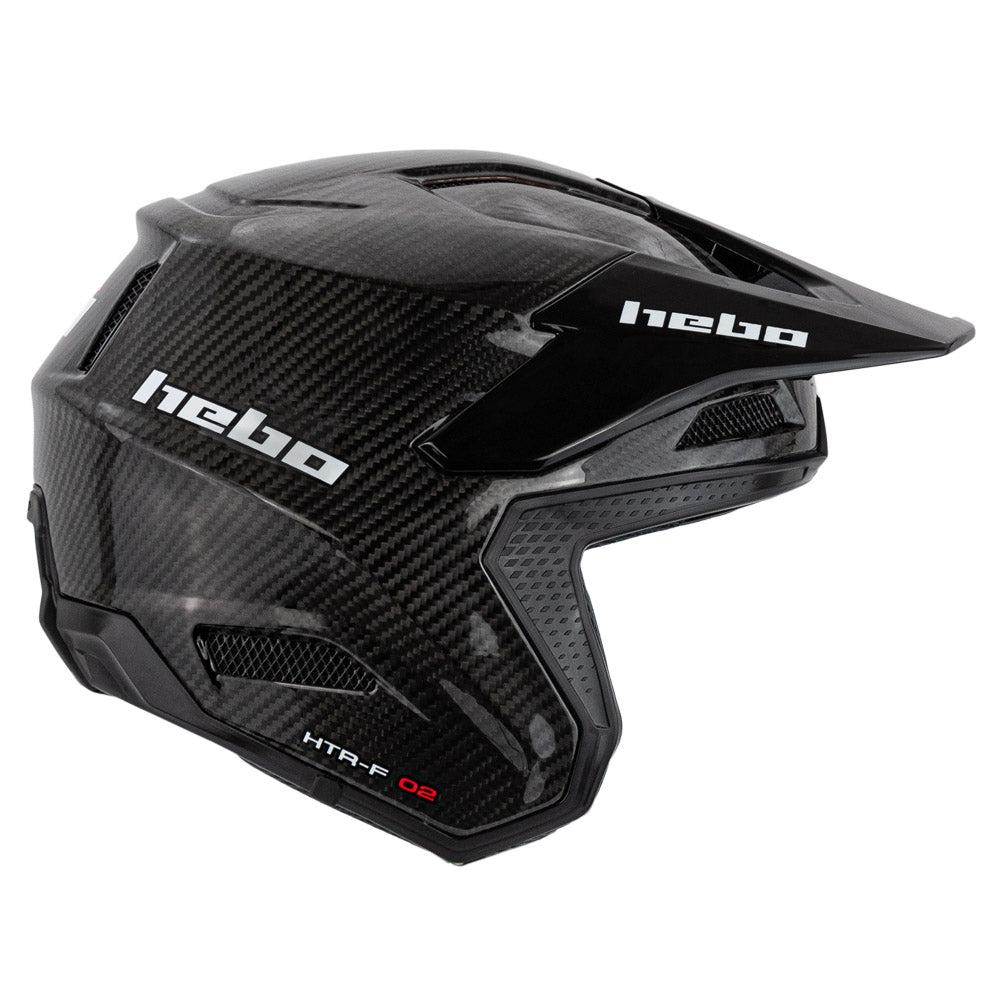 Hebo Trials Helmet Zone Race Carbon K3 Gloss Black