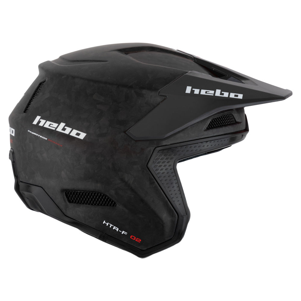 Hebo Trials Helmet Zone Race Carbon Forged Matte Black