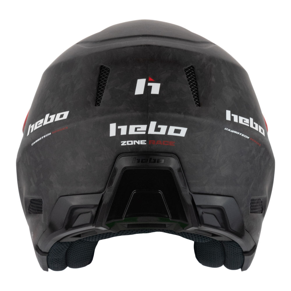 Hebo Trials Helmet Zone Race Carbon Forged Matte Black