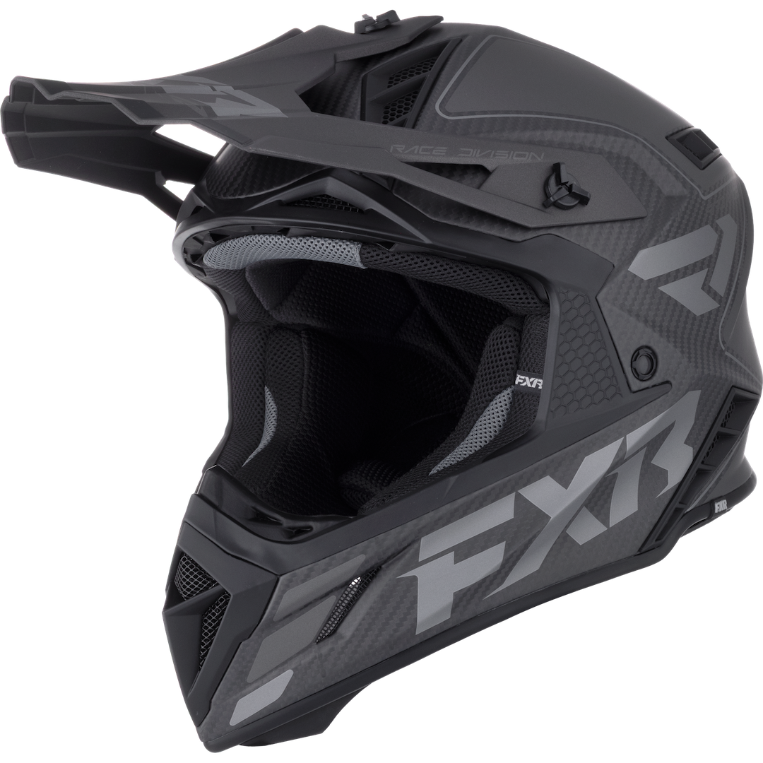 FXR Helium Carbon MX Helmet 2026 Shadow