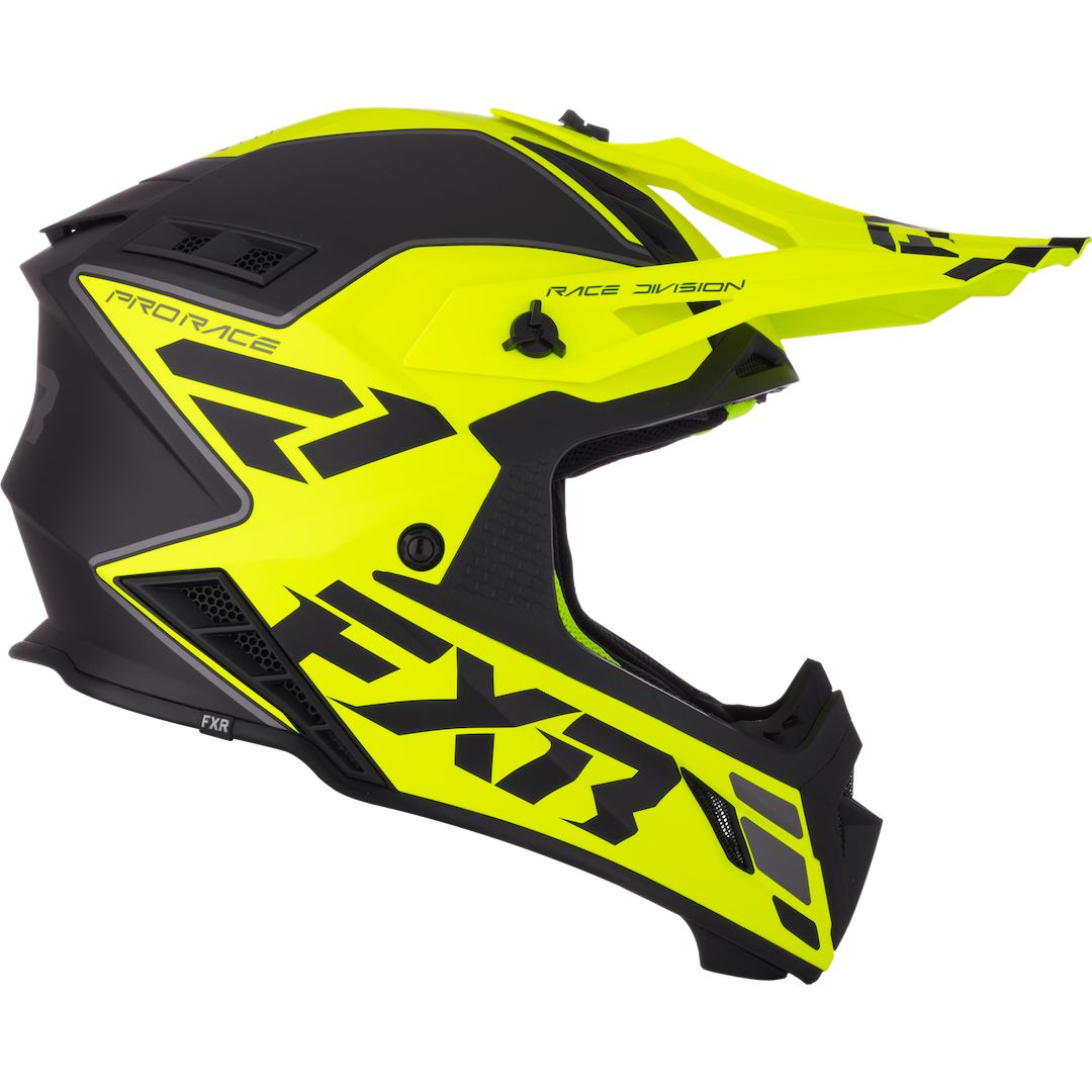 FXR Helium MX Helmet 2026 HiVis/Grey