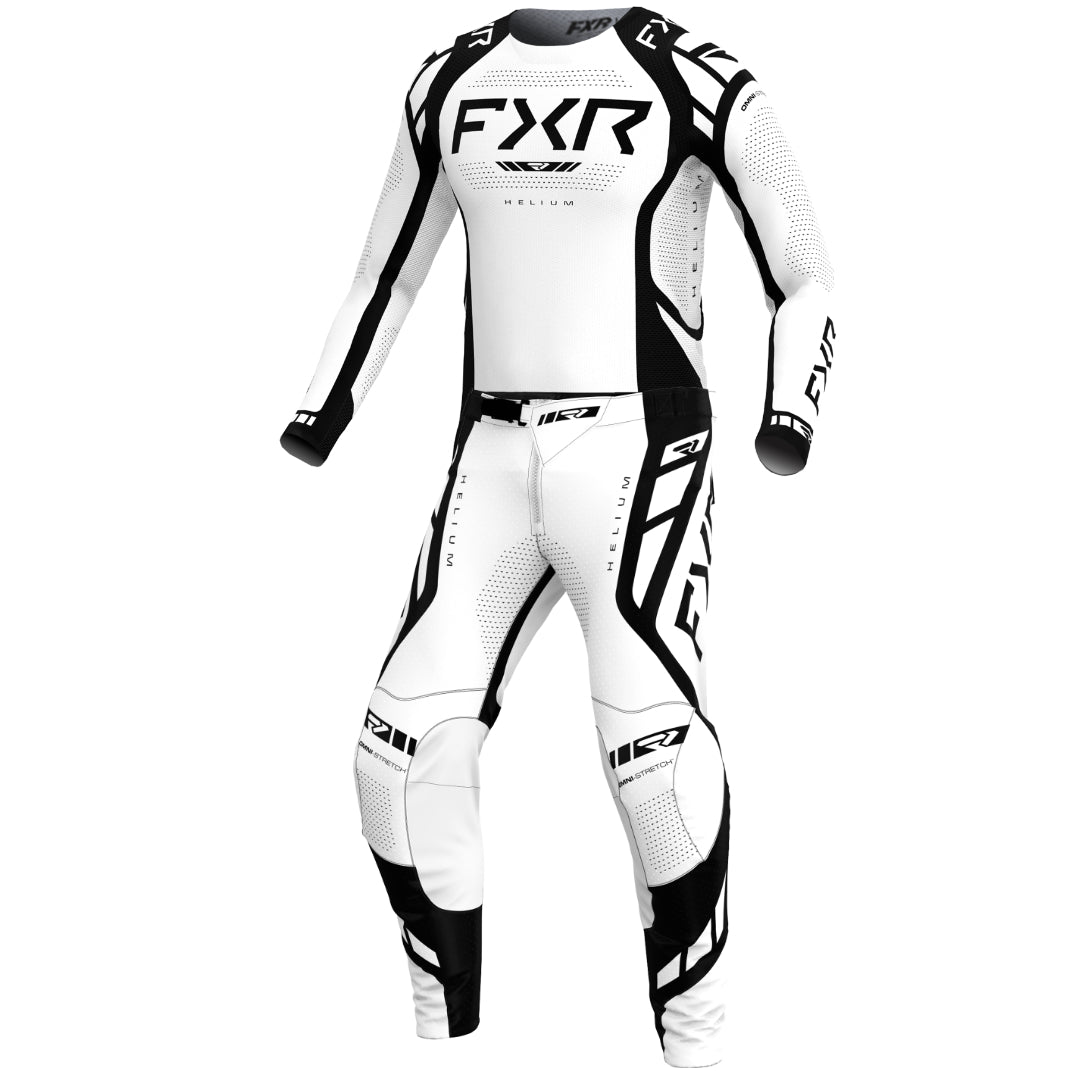 FXR Helium 2025.7 MX Kit Combo White/Black