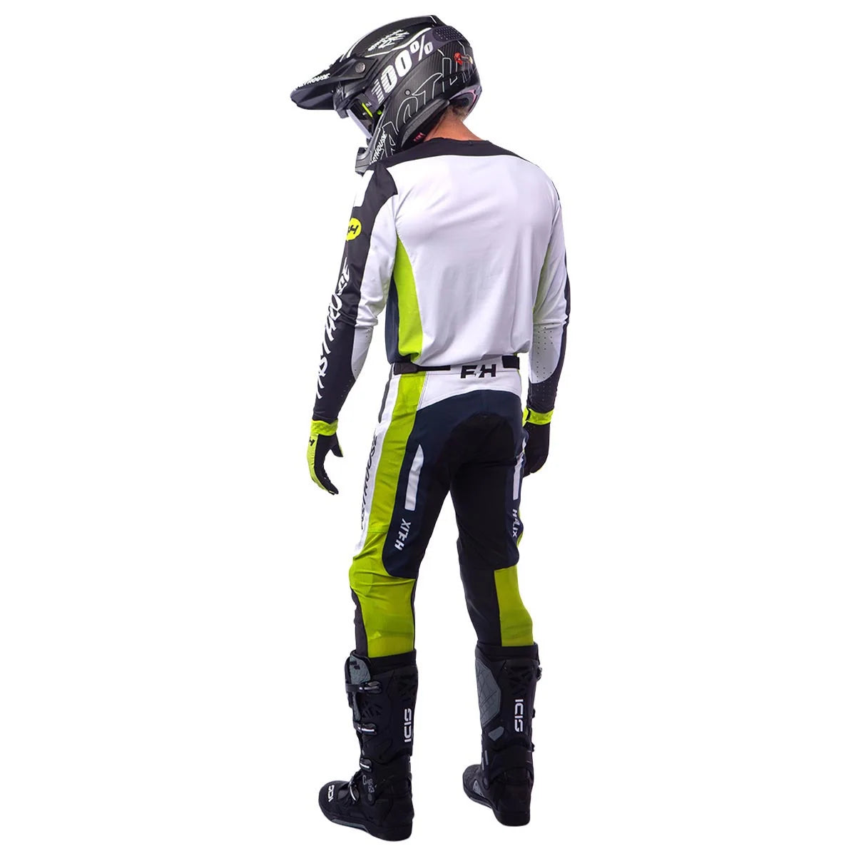 Fasthouse Helix Daytona LS MX Jersey - Black/Flo Green