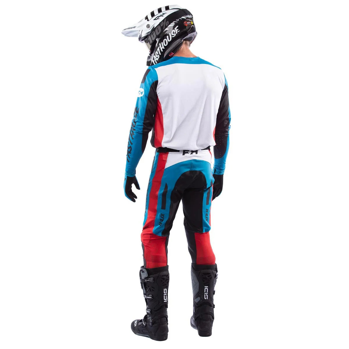 Fasthouse Helix Daytona LS MX Jersey - Electric Blue/Black