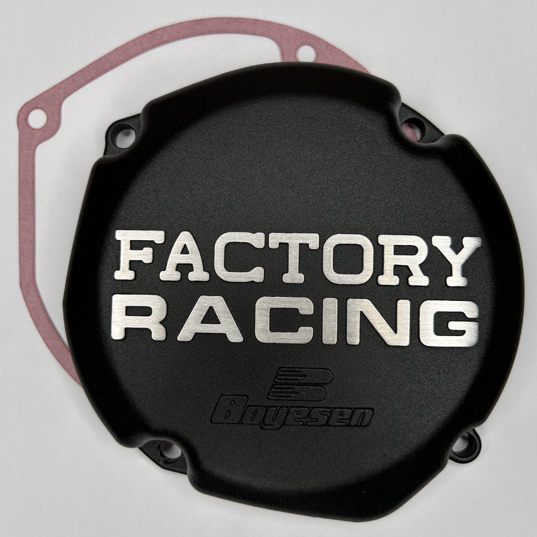 Boyesen Black Clutch & Ignition Cover Set For Kawasaki KX125 1994-2002 - CC-11B SC-11B