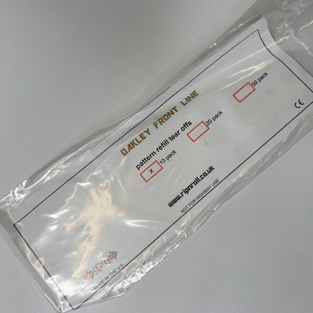 RNR Tear Offs Oakley Front Line MX - 10 Pack