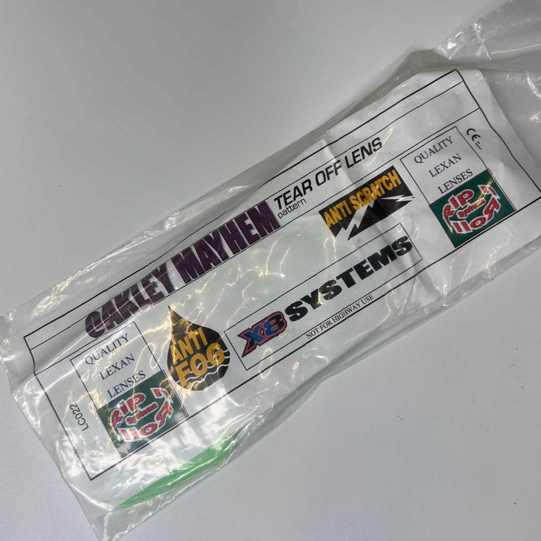 RNR Tear of Lens Oakley Mayhem MX - Clear